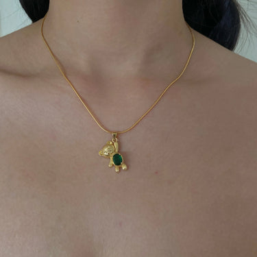 Charming teddy pendant with Adjustable link chain